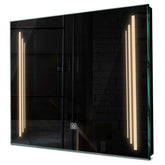 Specchio LED Quadrato | Pulsante touch | Luce bianca calda - Reyze Serie Salono Modello 8